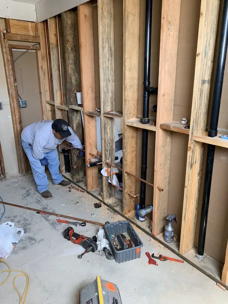 Commercial rough-in plumbing for Water Heater Replacement in Lewiston
